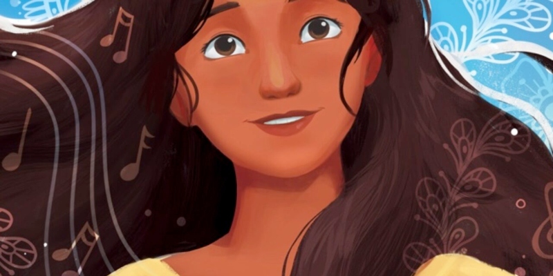 A close crop of the cover of Amina's Song by Hena Khan.