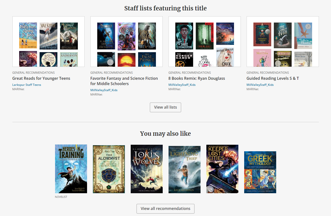 Staff lists featuring this title. Great reads for younger teens. Favorite fantasy and science fiction for middle schoolers. 8 books remix: Ryan Douglass. Guided reading levels S & T. View all lists. You may also like. View all recommendations.