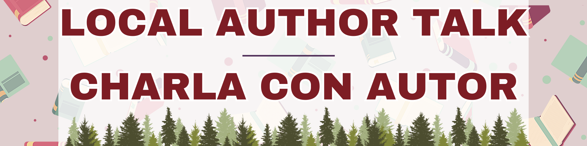 Local author talk. Charla con autor.