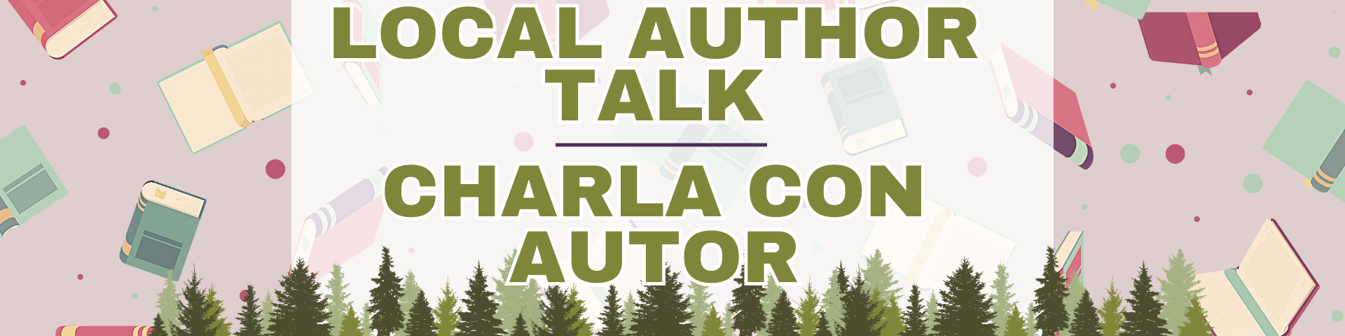 Local author talk. Charla con autor.