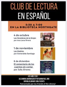 Club de Lectura en Español @ Biblioteca de Northgate