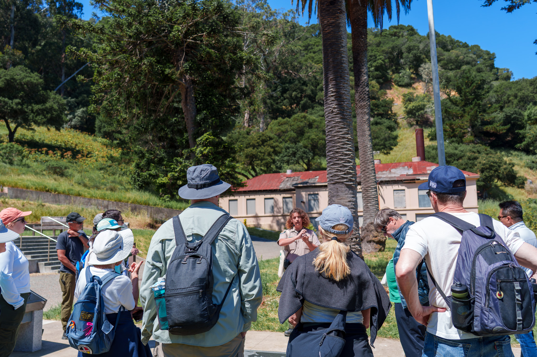 Angel Island guided hike group photo