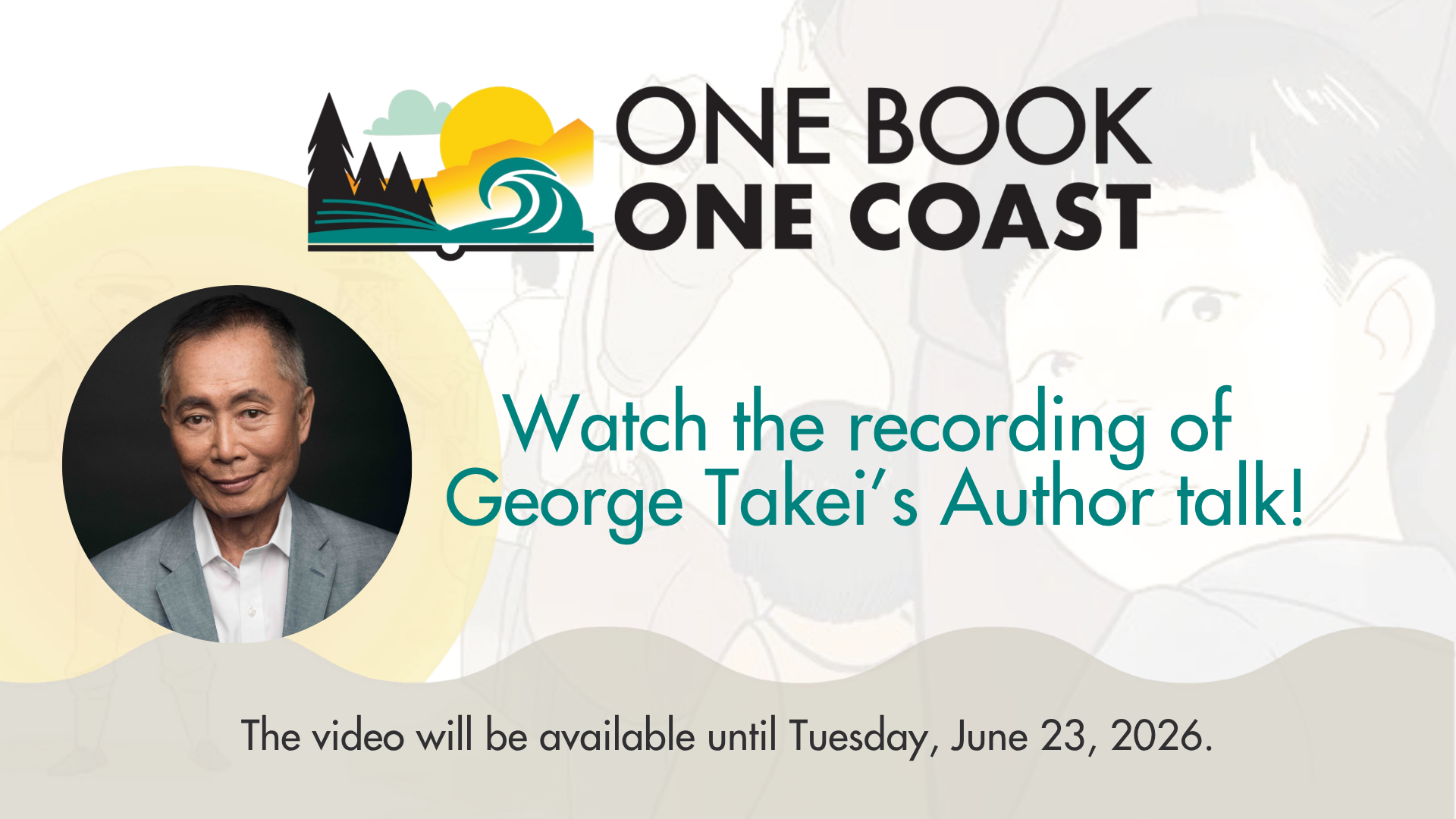 One Book One Coast Video Recording of George Takei's Author Talk
