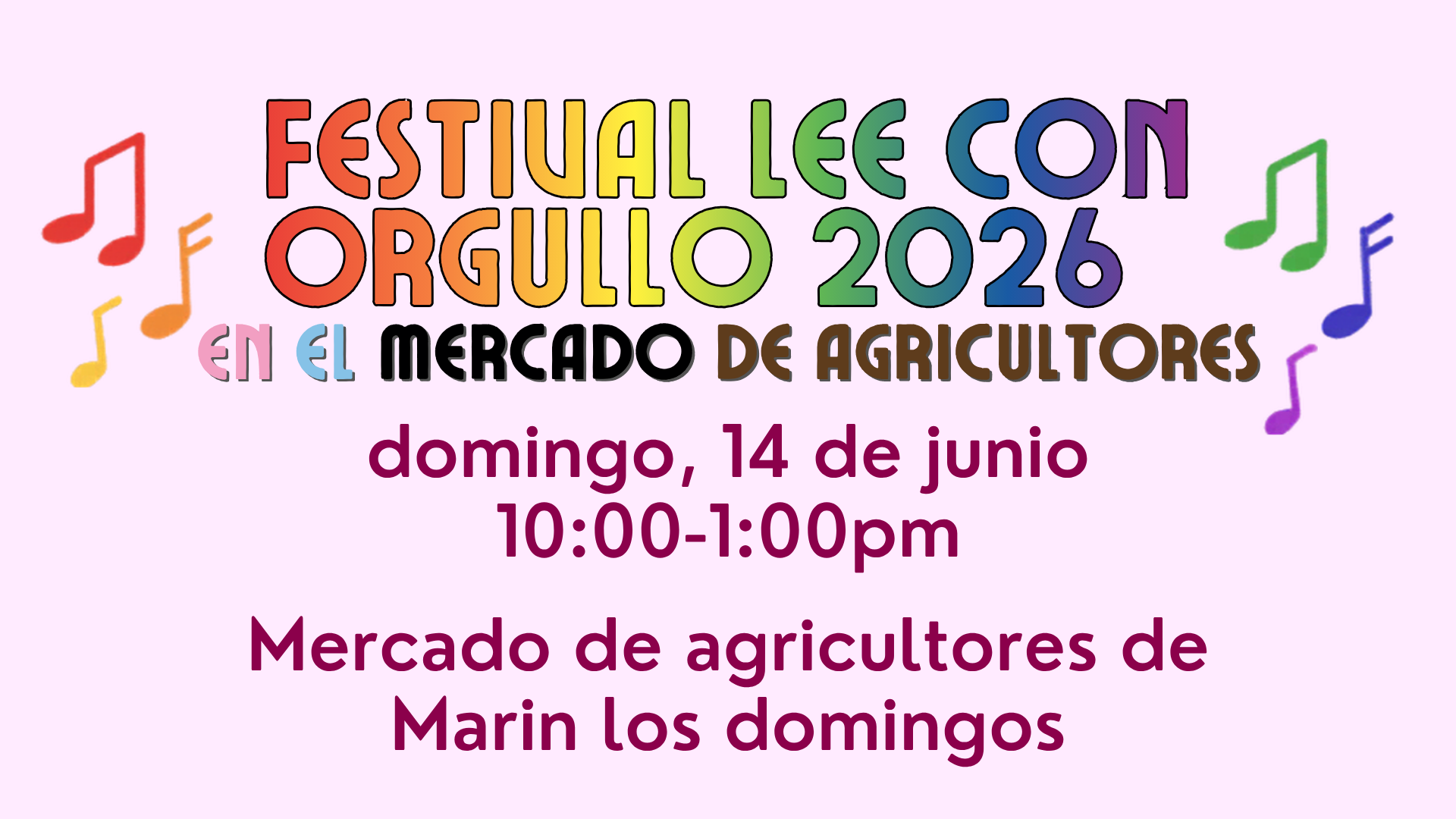 Festival Lee con Orgullo 2026